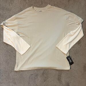 Hollywood Men's Cream and Tan Shirt